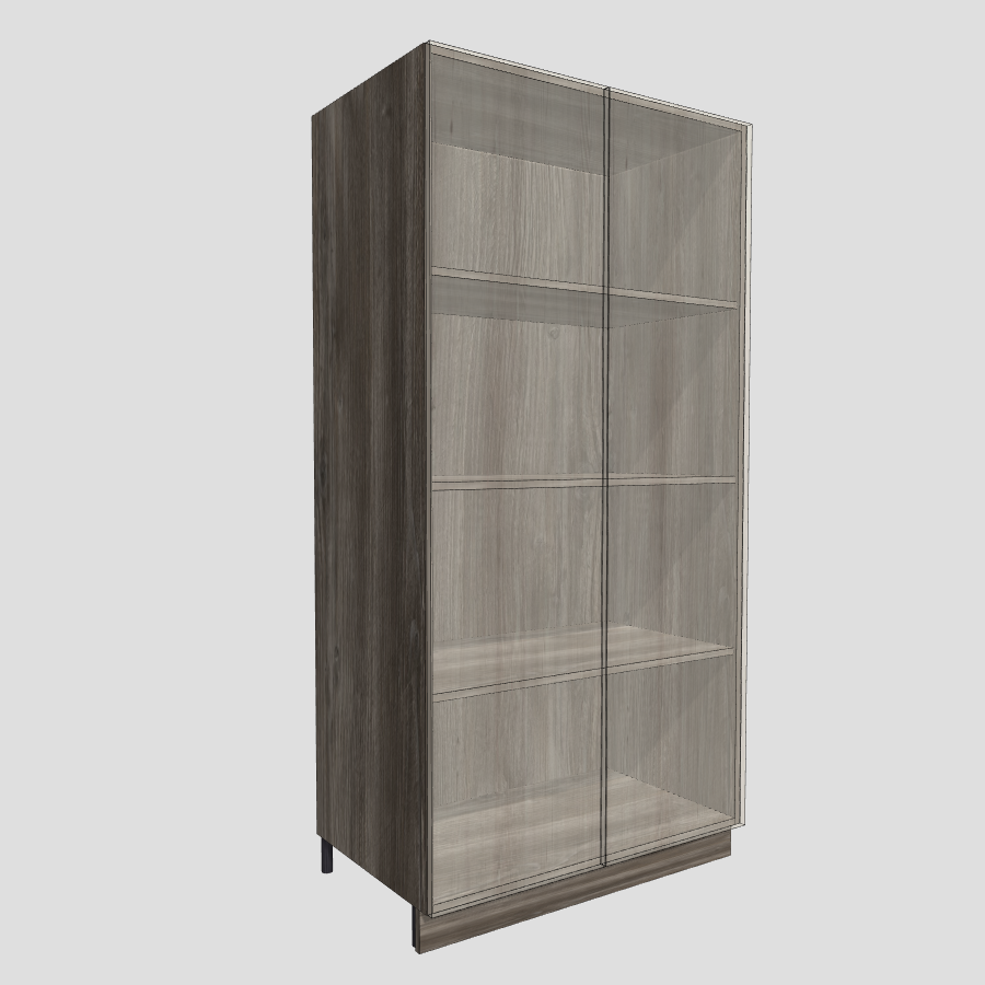 Wardrobe with an adjustable shelves